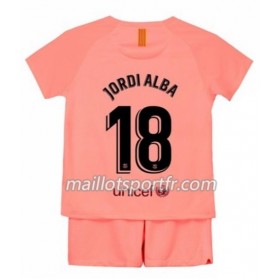 Maillot de Foot Barcelone Jordi Alba 18 Enfant Troisieme 2018/19
